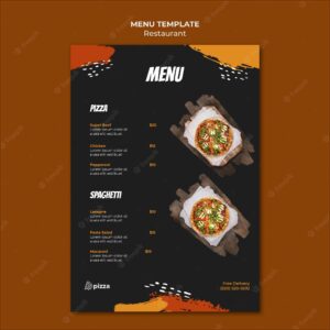 Italian Restaurant Menu Template