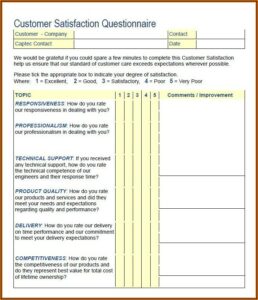 Job Satisfaction Survey Questionnaire Free Download