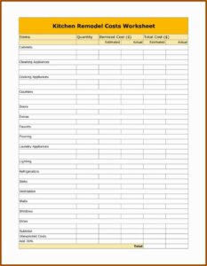 Kitchen Remodel Template