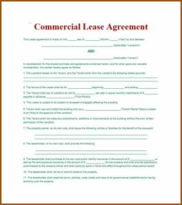 Legal Lease Agreement Template