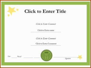 Life Saving Award Certificate Template