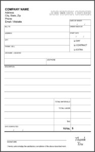 Maintenance Work Order Template Free