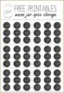 Mason Jar Tags Template