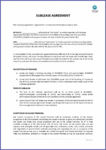 Master Lease Agreement For Commercial Real Estate Template
