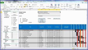 Ms Excel Gantt Chart Template