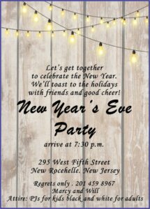 New Year's Eve Party Invitations Free Templates