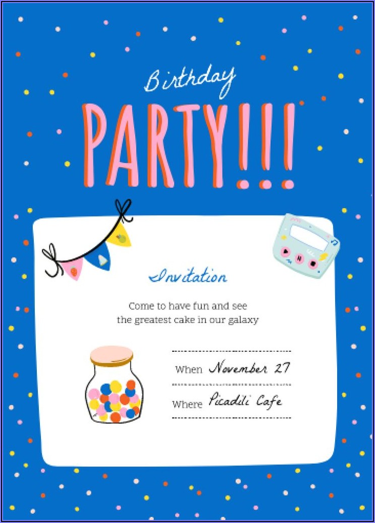 Party Announcement Template