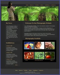 Photography Portfolio Website Templates Html5 Free