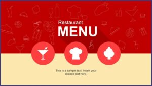 Powerpoint Restaurant Menu Template