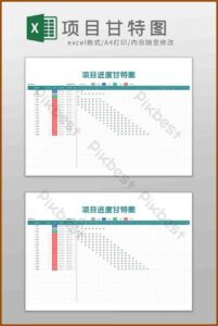 Project Gantt Chart Excel Template Xls