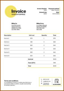 Real Estate Invoice Template
