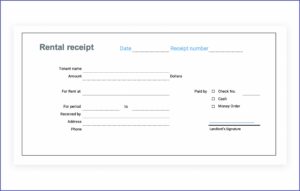 Receipt Template Pdf Free Download