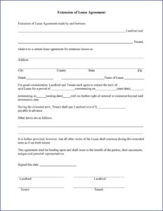 Renewal Tenancy Agreement Template Uk