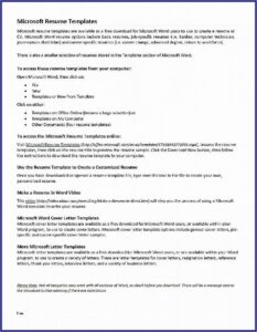 Resume Examples For Electrician Jobs
