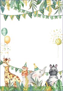 Safari Invitation Template