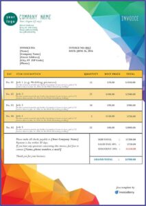Sample Invoice Pdf Free Download