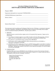 Service Agreement Contract Template Pdf