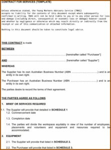 Service Contract Template Pdf