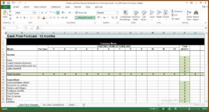 Simple Cash Flow Forecast Template Excel Free