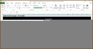 Simple Cash Flow Forecast Template Excel Free Download