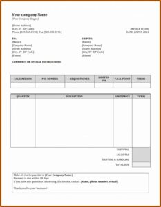 Simple Invoice Template Maker
