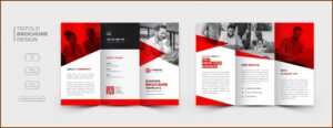 Social Media Consultant Tri Fold Brochure Template