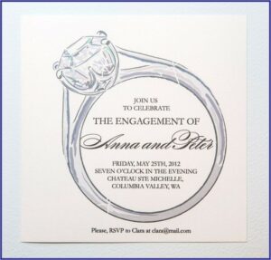 Surprise Engagement Party Invitations Template