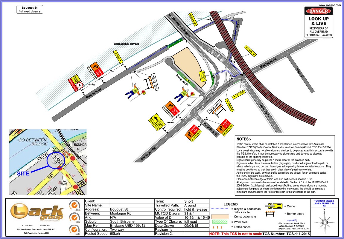 Traffic Control Plan Examples