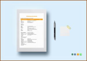 Vehicle Inspection Checklist Template Excel