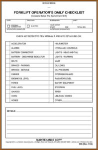 Vehicle Inspection Checklist Template South Africa