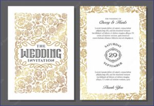 Vintage Wedding Invitation Templates