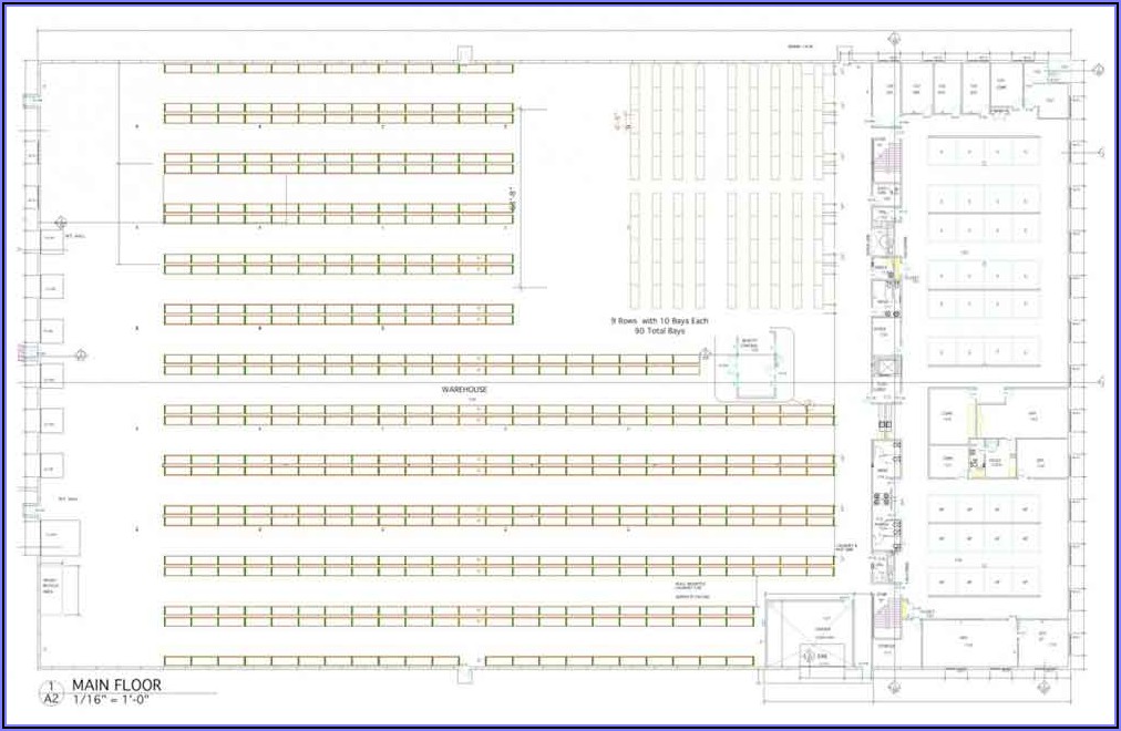 Warehouse Racking Layout Template
