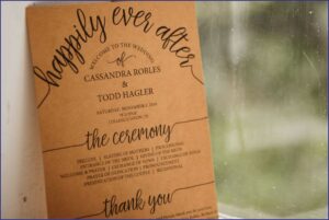 Wedding Timeline Template For Guests